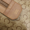 CELINE C Sulky Hand Bag PVC Beige Gold Auth 188286-17