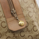 CELINE C Sulky Hand Bag PVC Beige Gold Auth 188286-20