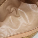 CELINE C Sulky Hand Bag PVC Beige Gold Auth 188286-11