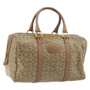 CELINE C Sulky Hand Bag PVC Beige Gold Auth 188286-1