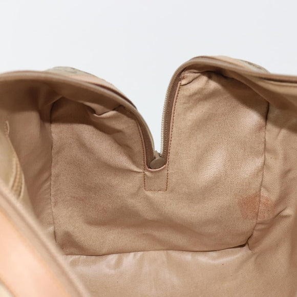 CELINE C Sulky Hand Bag PVC Beige Gold Auth 188286