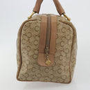 CELINE C Sulky Hand Bag PVC Beige Gold Auth 188286-3