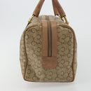 CELINE C Sulky Hand Bag PVC Beige Gold Auth 188286-4