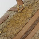 CELINE C Sulky Hand Bag PVC Beige Gold Auth 188286-7