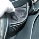 BOTTEGA VENETA MAXI INTRECCIATO Clutch Bag Leather Gray Silver Auth 188287A-21