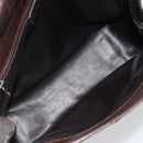 CELINE Handtas Leer Bruin Goud Auth 188288-10