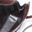 CELINE Handtas Leer Bruin Goud Auth 188288-18