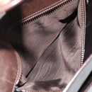 CELINE Handtas Leer Bruin Goud Auth 188288-11