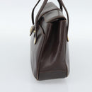 CELINE Handtas Leer Bruin Goud Auth 188288-4