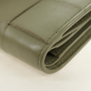 BOTTEGA VENETA MAXI INTRECCIATO Wallet Leather Beige Gold Auth 188290M-16