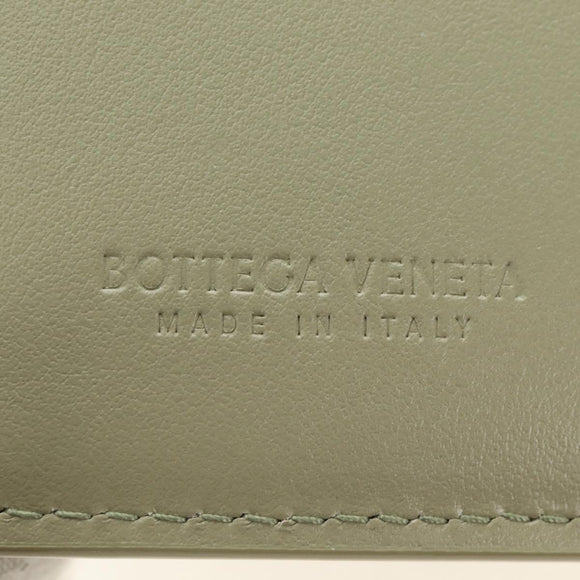 BOTTEGA VENETA MAXI INTRECCIATO Wallet Leather Beige Gold Auth 188290M