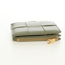BOTTEGA VENETA MAXI INTRECCIATO Wallet Leather Beige Gold Auth 188290M-5