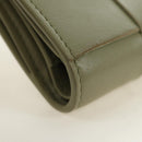BOTTEGA VENETA MAXI INTRECCIATO Wallet Leather Beige Gold Auth 188290M-7