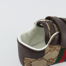 GUCCI GG Canvas Sherry Line Baby Shoes Beige Auth 188291A-10