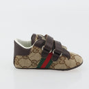 GUCCI GG Canvas Sherry Line Baby Shoes Beige Auth 188291A-15