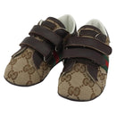 GUCCI GG Canvas Sherry Line Baby Shoes Beige Auth 188291A-1