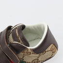 GUCCI GG Canvas Sherry Line Baby Shoes Beige Auth 188291A-20