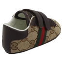GUCCI GG Canvas Sherry Line Baby Shoes Beige Auth 188291A-3