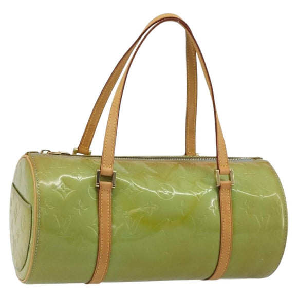 LOUIS VUITTON Monogram Vernis Bedford Hand Bag Baby Blue M91007 LV Auth 188297