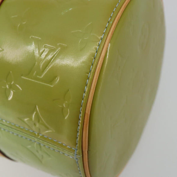 LOUIS VUITTON Monogram Vernis Bedford Hand Bag Baby Blue M91007 LV Auth 188297