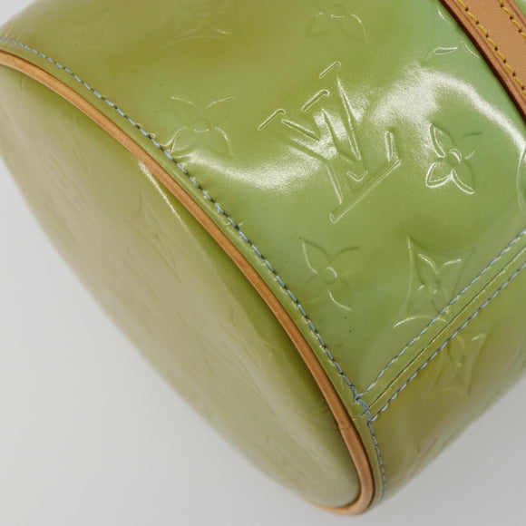 LOUIS VUITTON Monogram Vernis Bedford Hand Bag Baby Blue M91007 LV Auth 188297