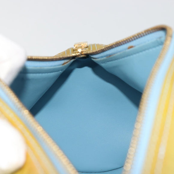 LOUIS VUITTON Monogram Vernis Bedford Hand Bag Baby Blue M91007 LV Auth 188297
