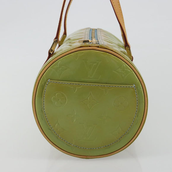 LOUIS VUITTON Monogram Vernis Bedford Hand Bag Baby Blue M91007 LV Auth 188297