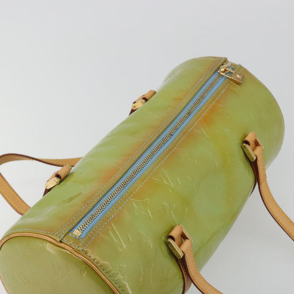 LOUIS VUITTON Monogram Vernis Bedford Hand Bag Baby Blue M91007 LV Auth 188297