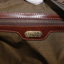 FENDI Zucca Canvas Boston Bag Brown Black Auth 188298A-15
