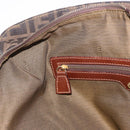 FENDI Zucca Canvas Boston Bag Brown Black Auth 188298A-19