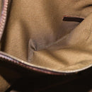 FENDI Zucca Canvas Boston Bag Brown Black Auth 188298A-20