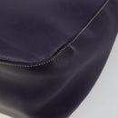 PRADA Shoulder Bag Leather Purple Gold Auth 188299A-9