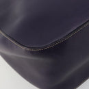 PRADA Shoulder Bag Leather Purple Gold Auth 188299A-14