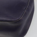 PRADA Shoulder Bag Leather Purple Gold Auth 188299A-15