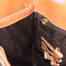 CELINE Macadam Canvas Tote Bag PVC Leather Brown Gold Auth 188302A-17