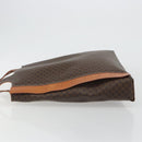 CELINE Macadam Canvas Tote Bag PVC Leather Brown Gold Auth 188302A-5