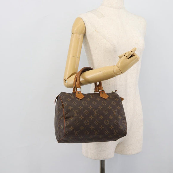 LOUIS VUITTON Monogram Speedy 25 Hand Bag M41528 LV Auth 188303