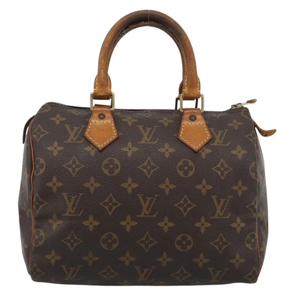 LOUIS VUITTON Monogram Speedy 25 Hand Bag M41528 LV Auth 188303