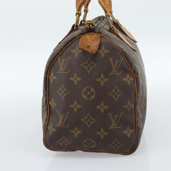 LOUIS VUITTON Monogram Speedy 25 Hand Bag M41528 LV Auth 188303