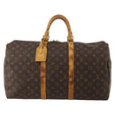 LOUIS VUITTON Monogram Keepall 50 Boston Bag M41426 LV Auth 188304-13