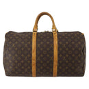 LOUIS VUITTON Monogram Keepall 50 Boston Bag M41426 LV Auth 188304-2