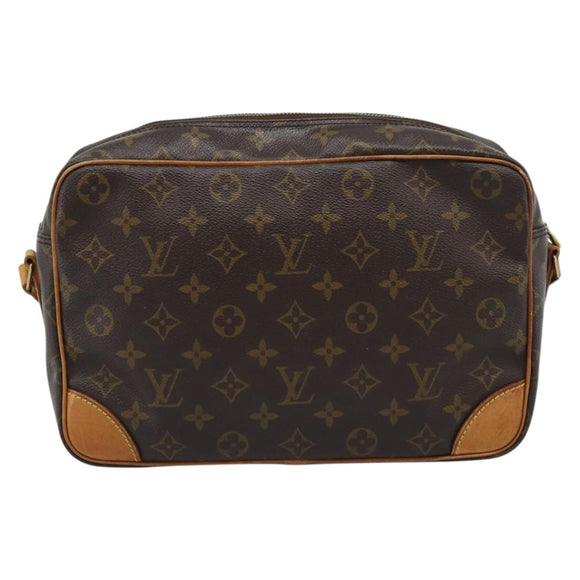 LOUIS VUITTON Monogram Trocadero 30 Schoudertas M51272 LV Auth 188307