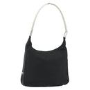 PRADA Hand Bag Nylon Black Silver Auth 188308A-1