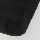 PRADA Hand Bag Nylon Black Silver Auth 188308A-11