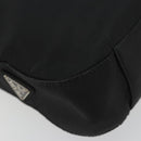 PRADA Hand Bag Nylon Black Silver Auth 188308A-12