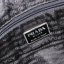 PRADA Hand Bag Nylon Black Silver Auth 188308A-17