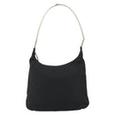 PRADA Hand Bag Nylon Black Silver Auth 188308A-2