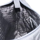 PRADA Hand Bag Nylon Black Silver Auth 188308A-20