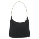 PRADA Hand Bag Nylon Black Silver Auth 188308A-3