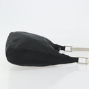 PRADA Hand Bag Nylon Black Silver Auth 188308A-4